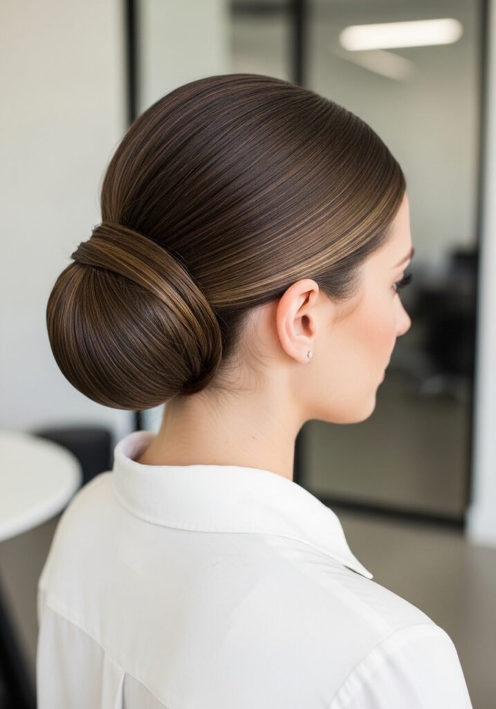 Sleek Low Hidden Bun