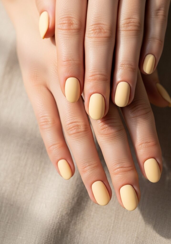 Soft Butter Cream Nails 