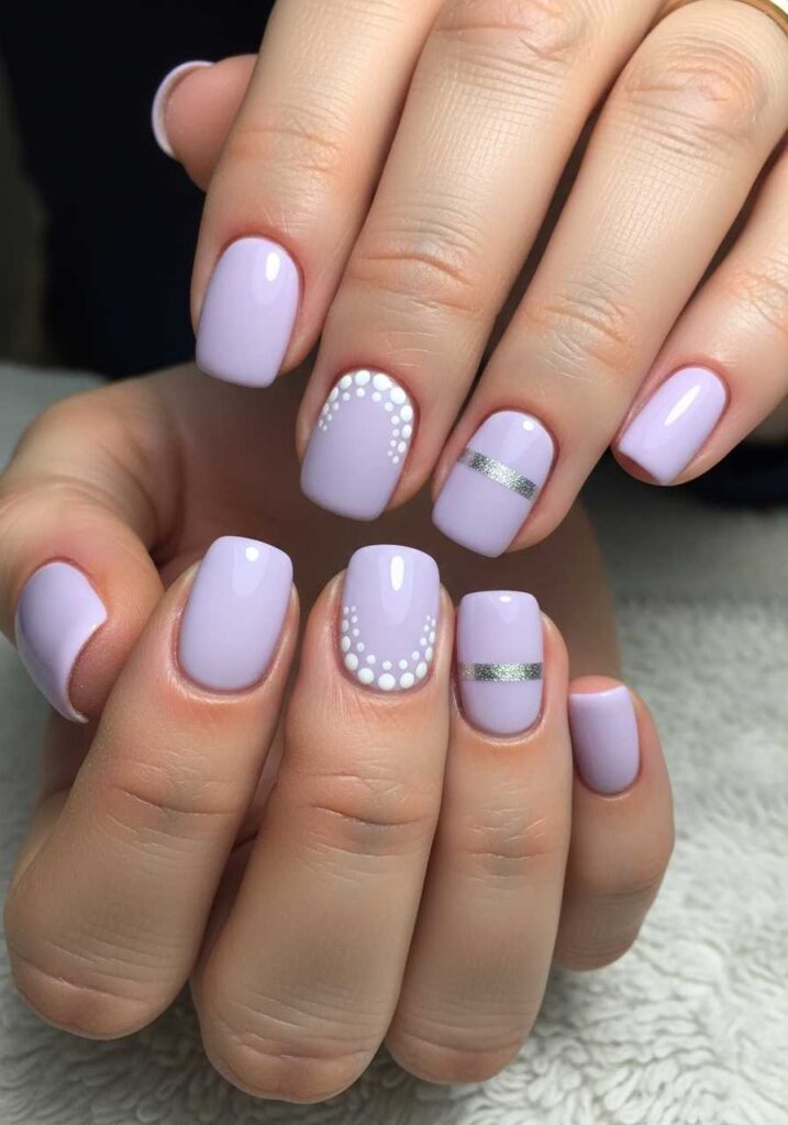 Soft Lavender Nails
