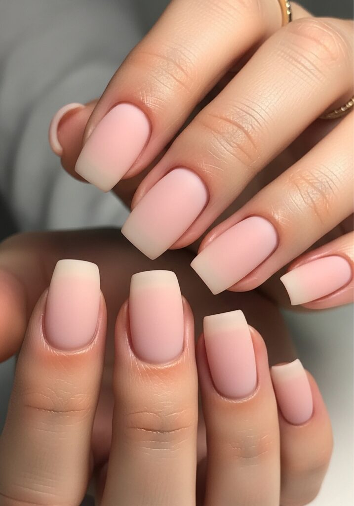 Soft Pink Minimal Blush Nails 