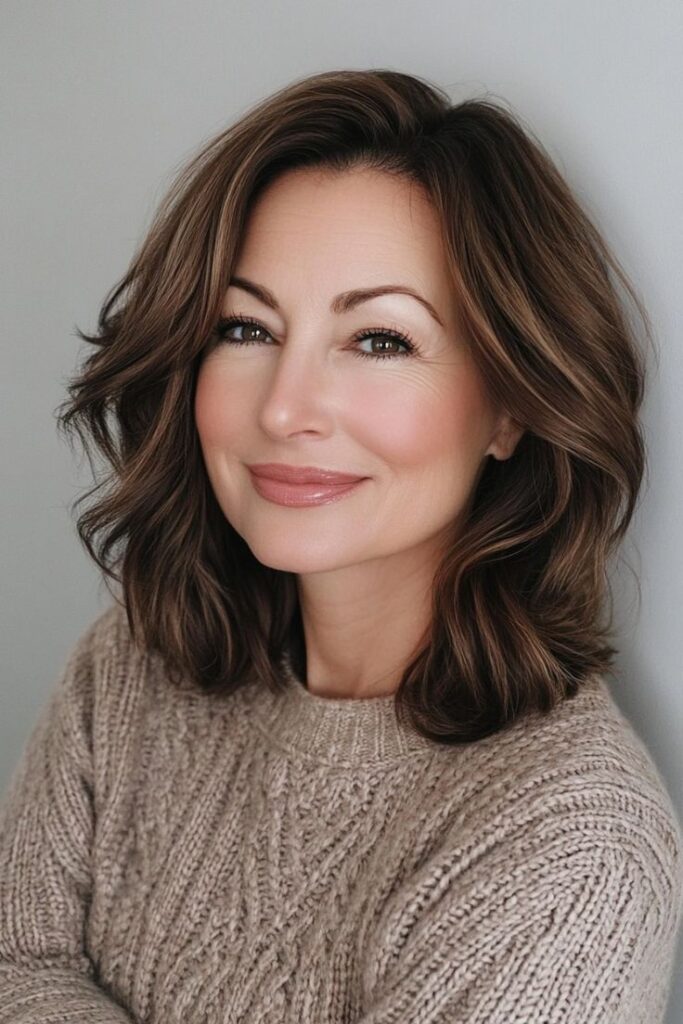 Angled Medium Bob with Soft Layers