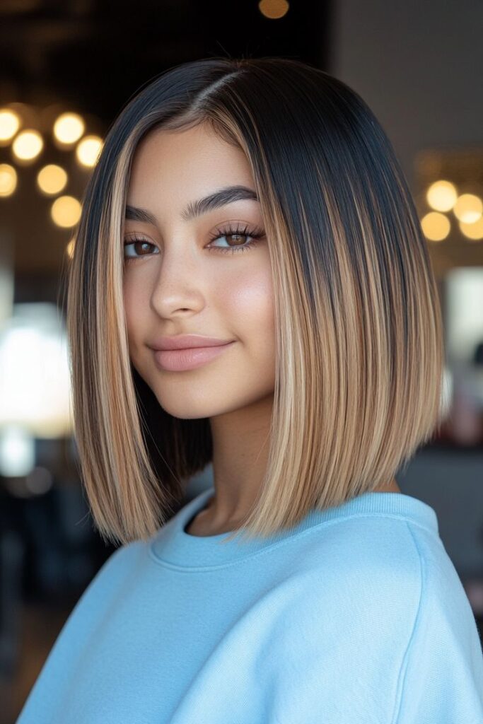 Blunt Cut Bob for Thick Hair Definition