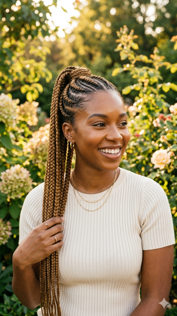 Braid hair style for Everyday Women Styles Braided Ponytail Glow