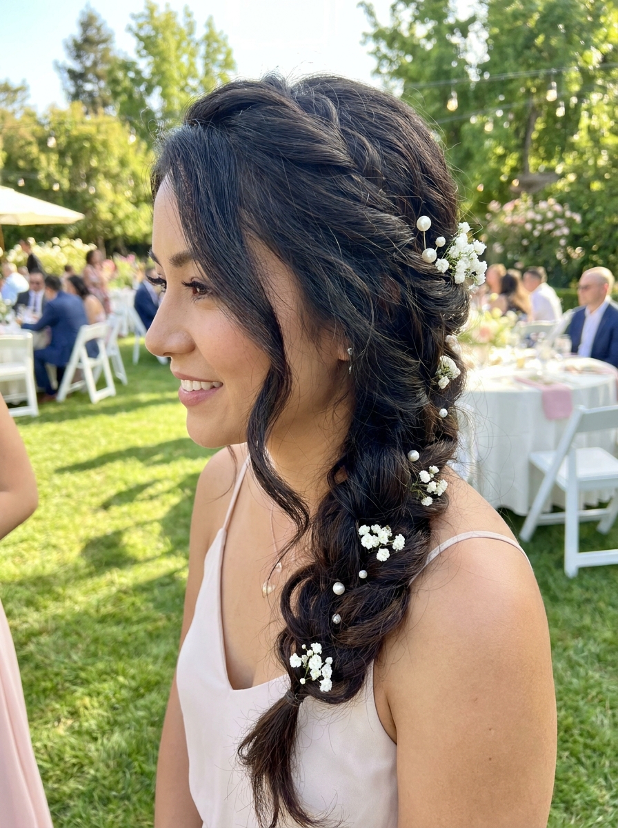 Braid hair style for Everyday Women Styles Bridal Side Twist Braid