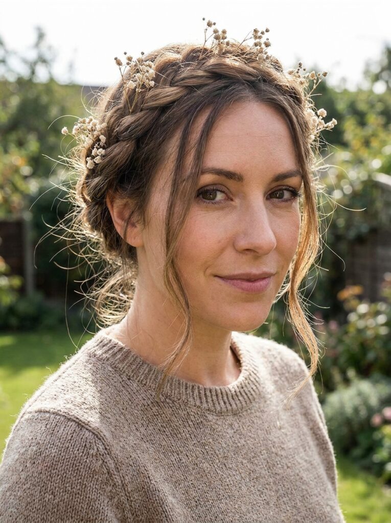 Braid hair style for Everyday Women Styles Romantic Messy Crown Braid