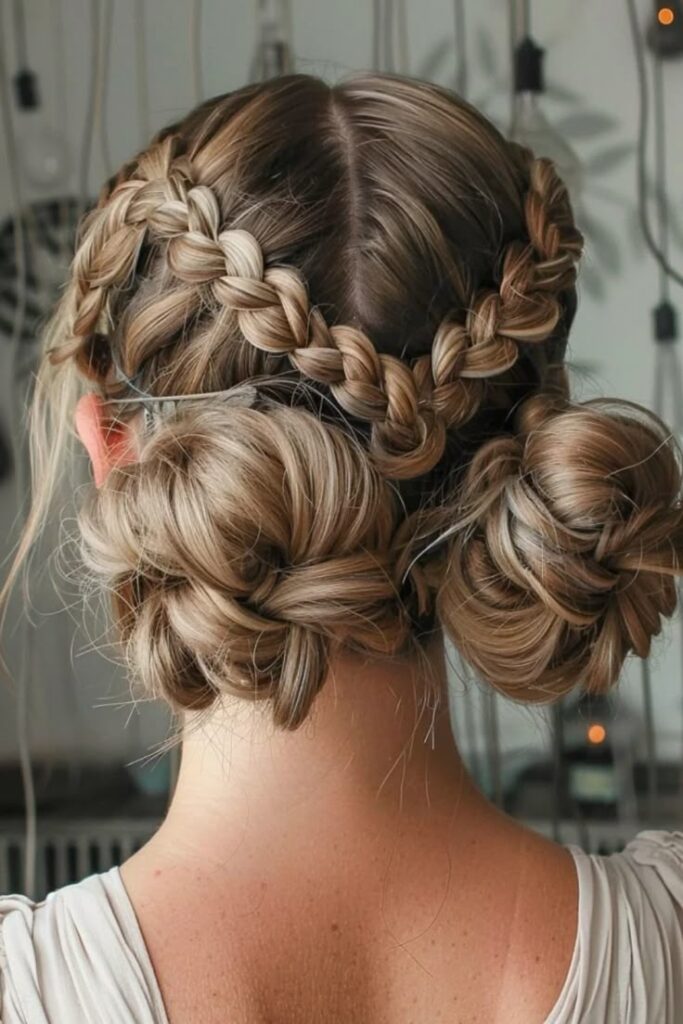 Braided Space Buns