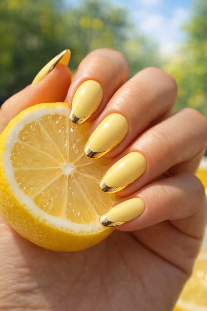 Butter Yellow Jelly Nails