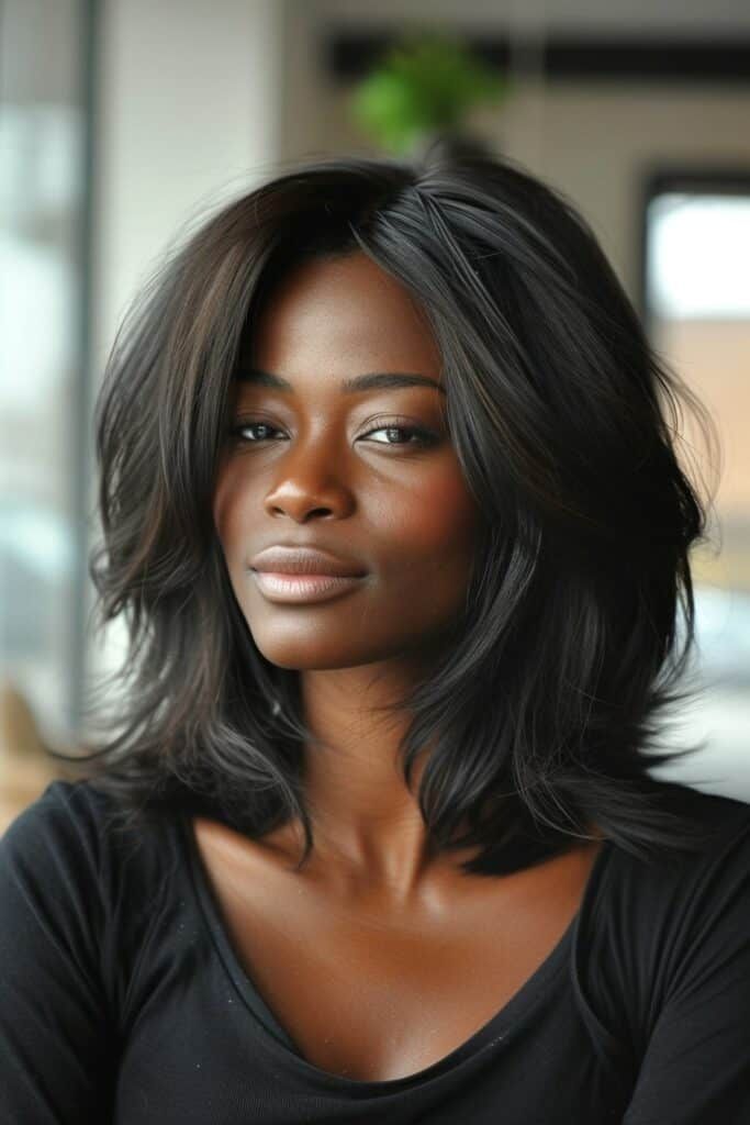 Butterfly Haircut for Thick Wavy Hair