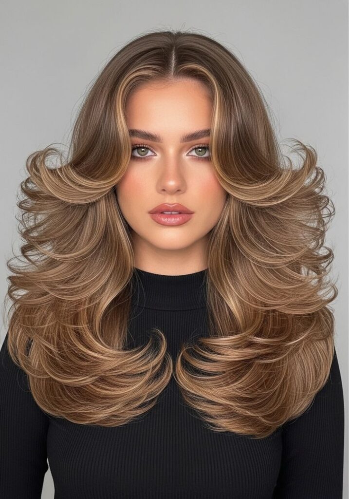Butterfly Haircut with Invisible Layers