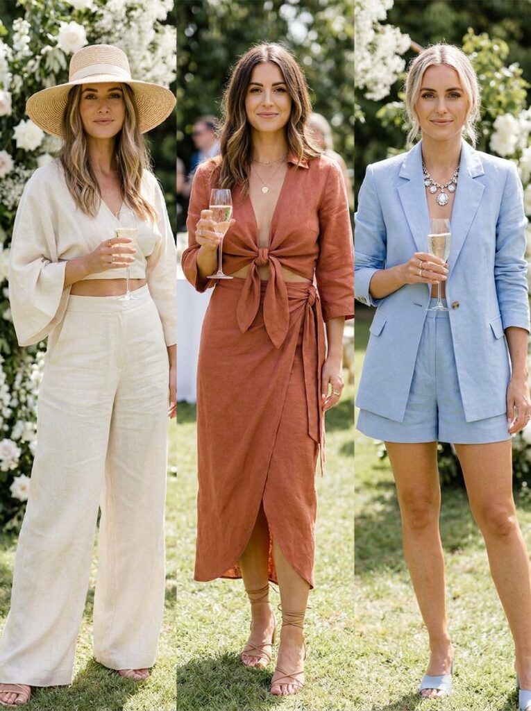 Chic Linen Two Piece Set Summer Wedding Guest Outfit Ideas That Feel Stylish and Cool