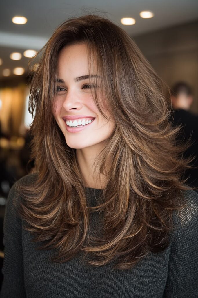 Classic Long Butterfly Haircut with Soft Layers