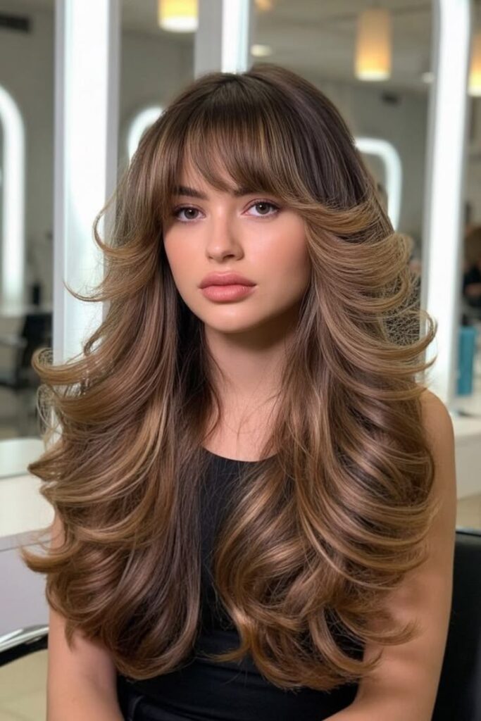 Curly Butterfly Haircut