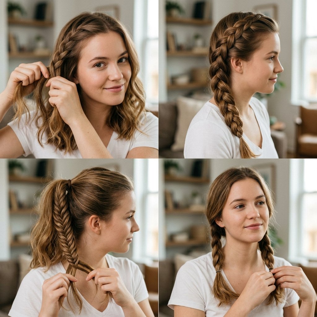 Easy Braids for Beginners 8 Simple Styles to Learn Step by Step