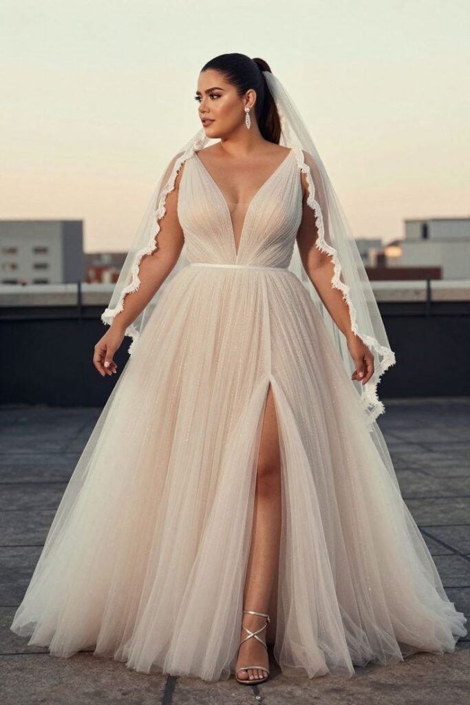 Floral Embroidered Romantic Gown