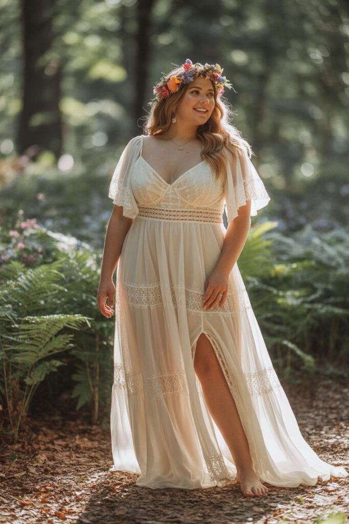 Flowing Boho Chiffon Dream Dress