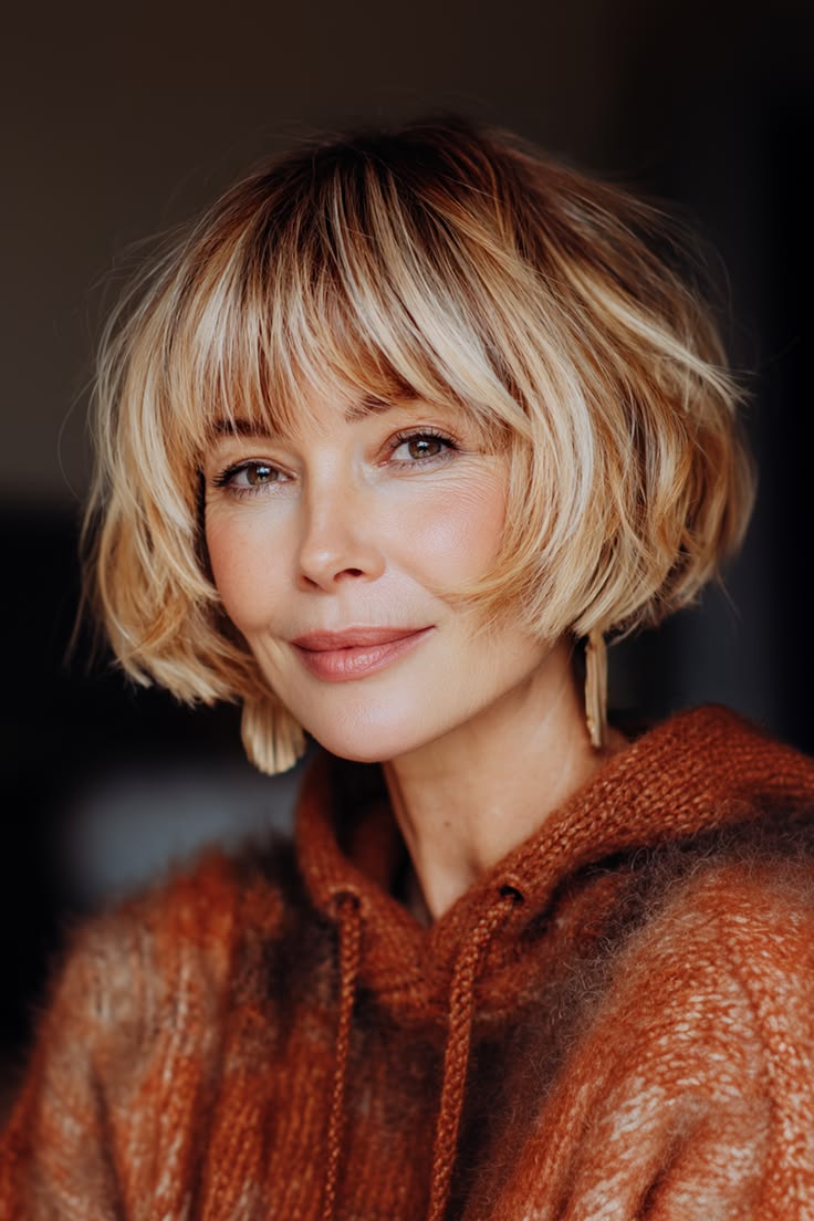 Hairstyles with Bangs for Older Women Trending in 2026