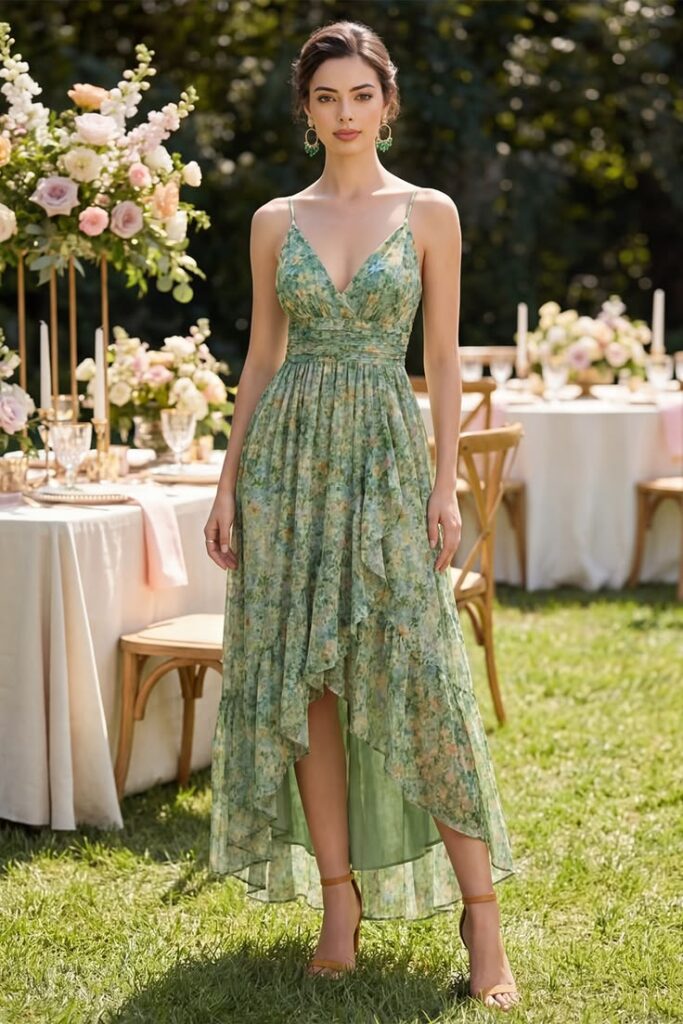 High Low Hem Dress Dramat Summer Wedding Guest Outfit Ideas That Feel Stylish and Cool