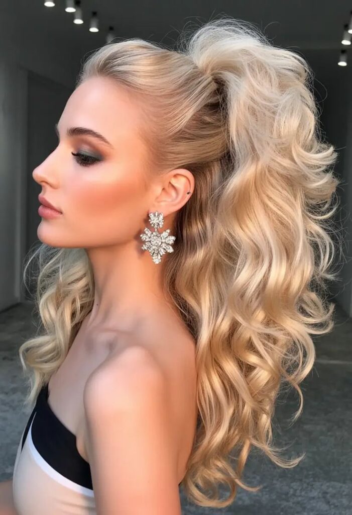 High Voluminous Ponytail