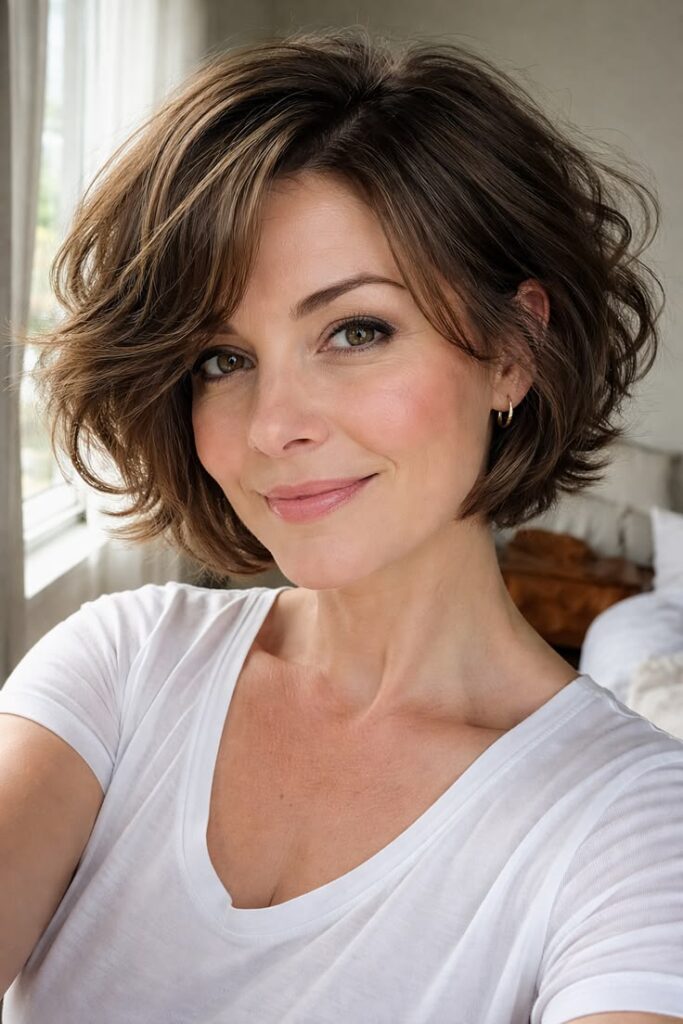 Layered Bob for Thick Hair Volume Control