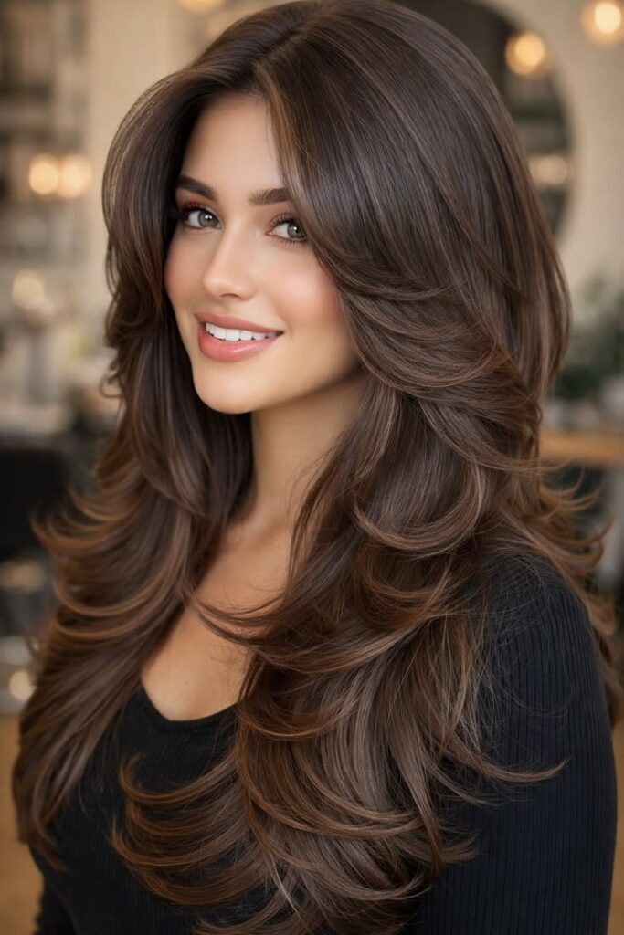 Long Layered Haircut with Soft Waves