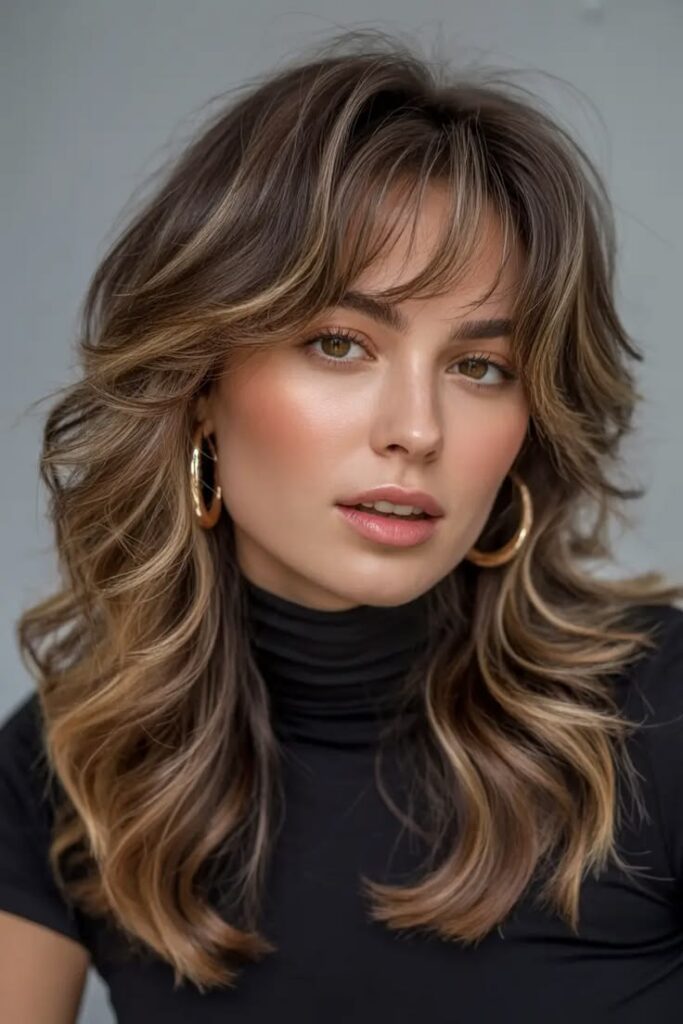 Medium-Length Butterfly Haircut