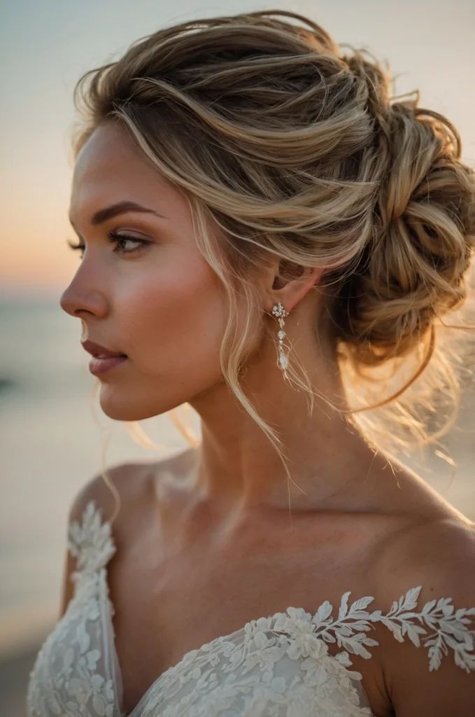 Messy Boho Bridal Bun