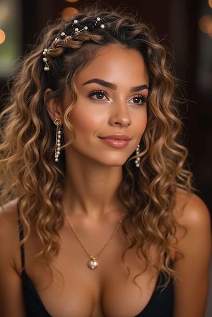 Micro Braids with Loose Curls