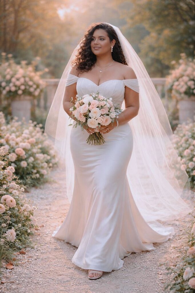 Off Shoulder Satin Elegance Dress