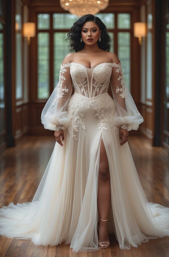 Romantic A Line Lace Glow Gown