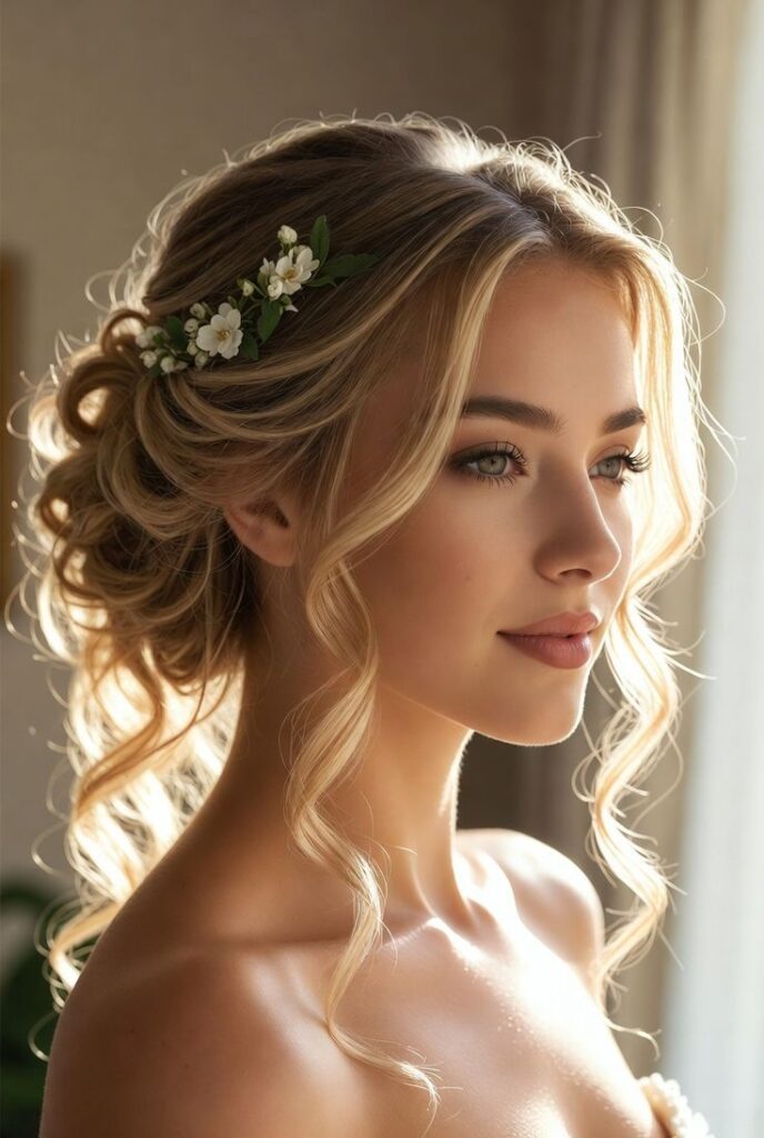 Sleek High Bridal Bun