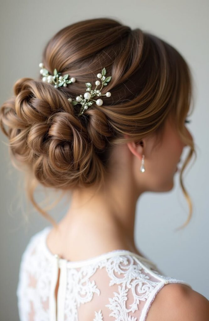 Soft Romantic Low Chignon Bun
