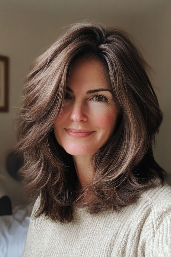 Straight Layered Cut with Face-Framing Pieces