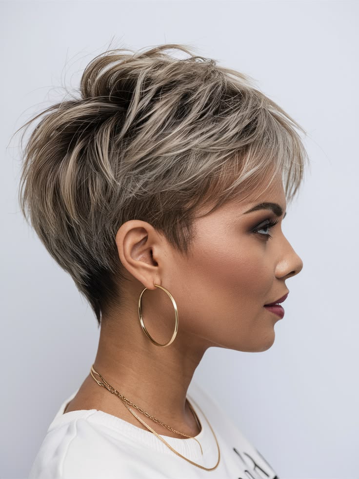 Textured Pixie Cut for Thick Hair Short Haircuts for Thick Hair Trending This Year