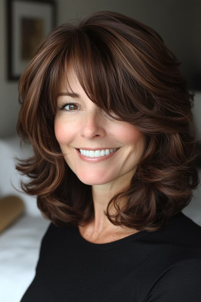 Textured Shoulder-Length Shag