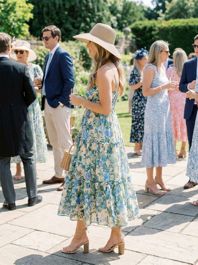 Tiered Summer Sundress Summer Wedding Guest Outfit Ideas That Feel Stylish and Cool