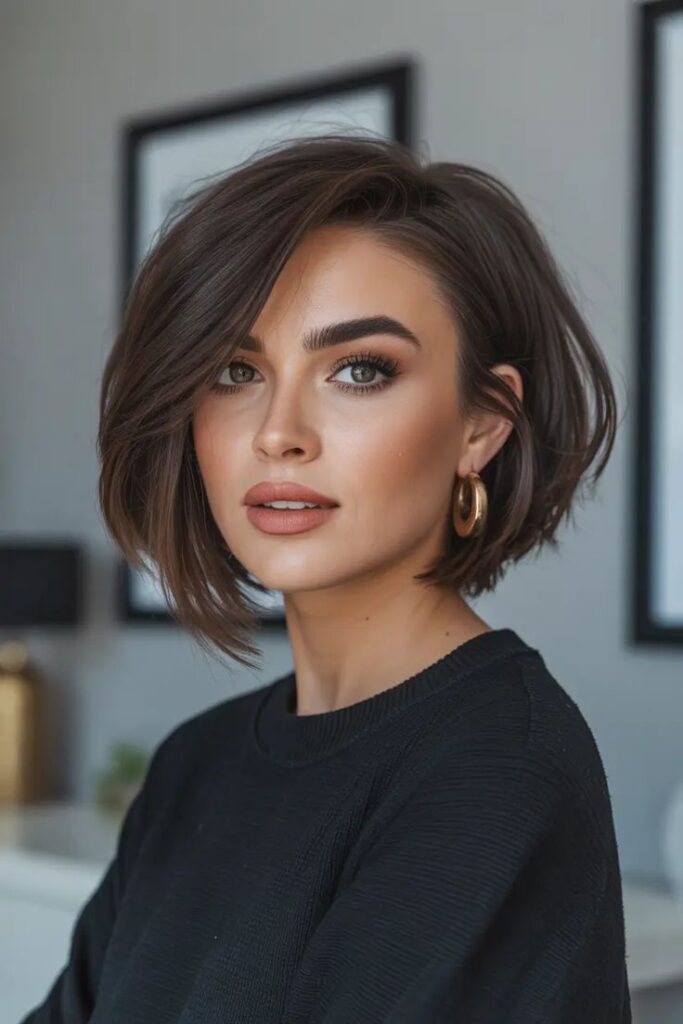 Undercut Bob for Thick Hair Control