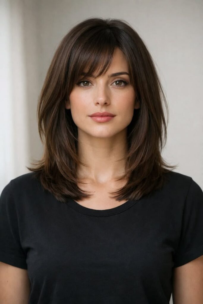 Wispy Layered Cut with Side Bangs