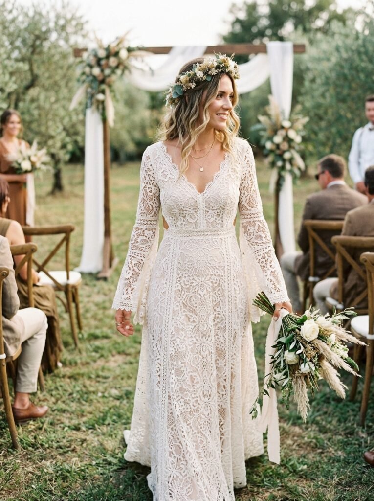 Bohemian Lace Wedding Dress Stunning Bridal Outfit Idea for Every Wedding Style