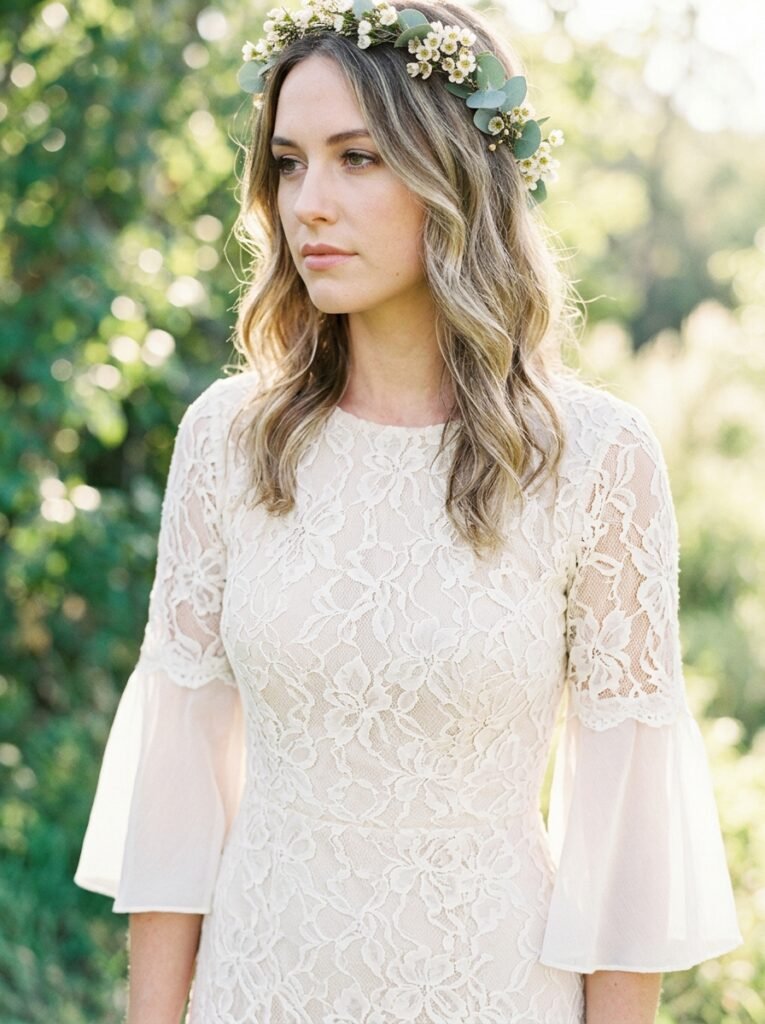 Boho Flowing Lace Bridal Dream Dress The Ultimate Bridal Outfit Inspiration Guide Elegant Looks You’ll Want to Save Instantly