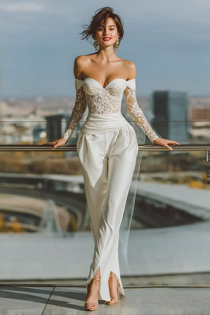 Chic Bridal Jumpsuit for Modern Brides