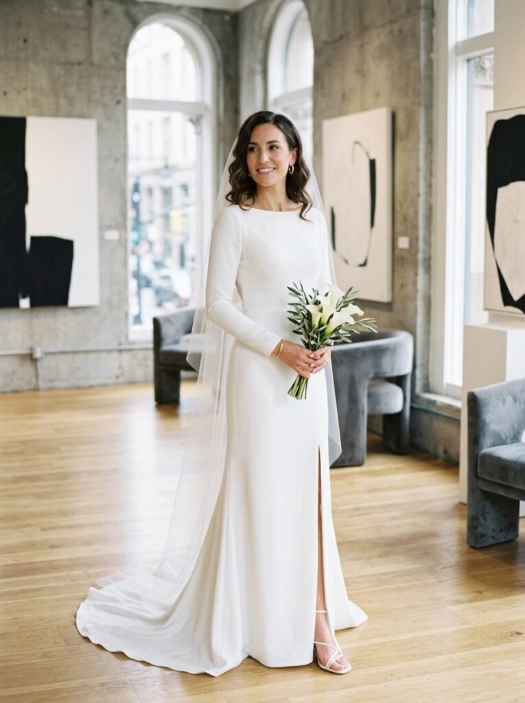 Floral Appliqué Romantic Bridal Statement Dress Stop Scrolling!” Bridal Outfit Idea That Are Pure Wedding-Day Perfection