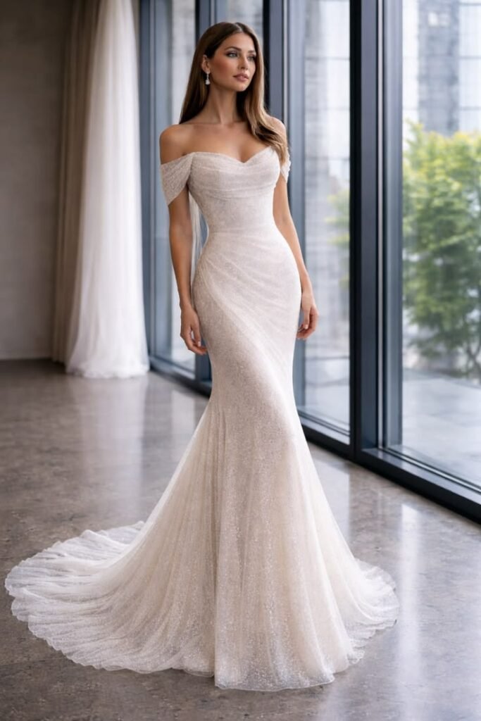 Minimalist Crepe Bridal Elegance Gown Classic to Modern Bridal Outfit Ideas