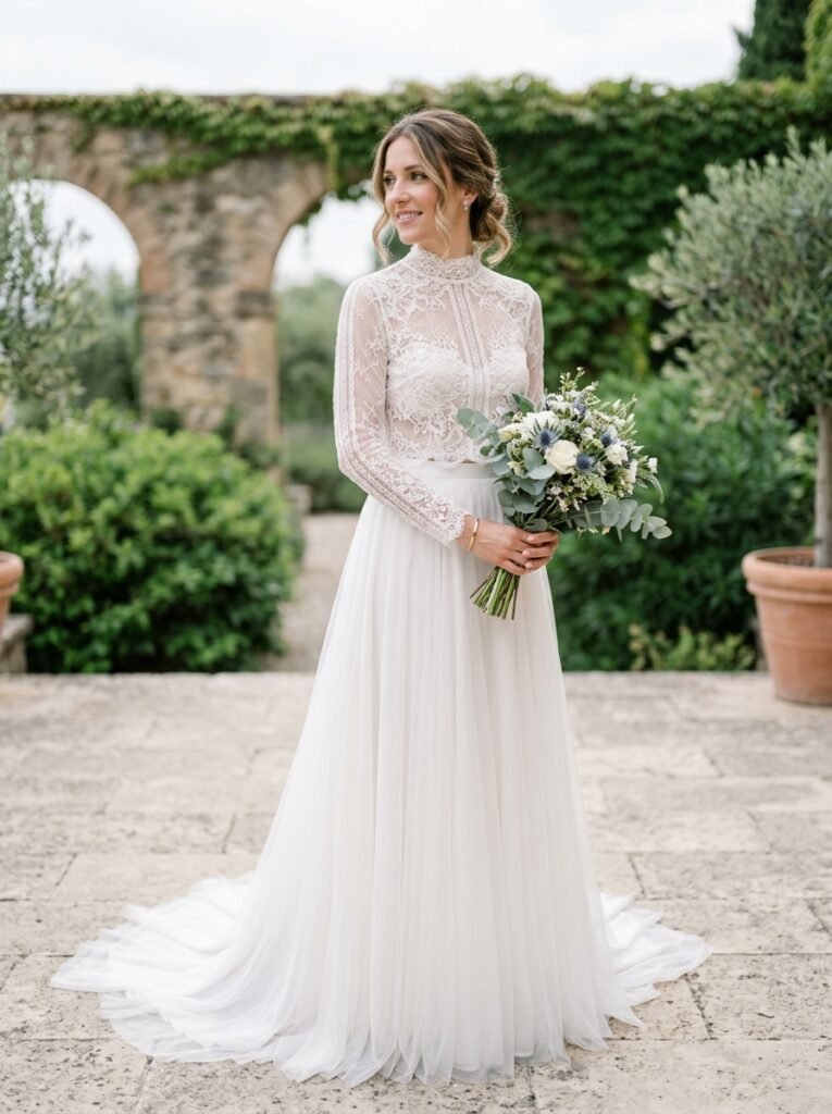 Modern Two Piece Bridal Set The Ultimate Bridal Outfit Inspiration Guide Elegant Looks You’ll Want to Save Instantly