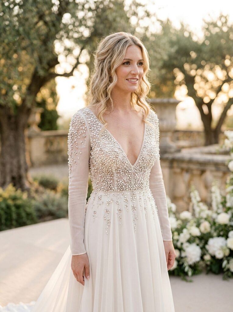 Pearl Embellished Bridal Glow Dress The Ultimate Bridal Outfit Inspiration Guide Elegant Looks You’ll Want to Save Instantly