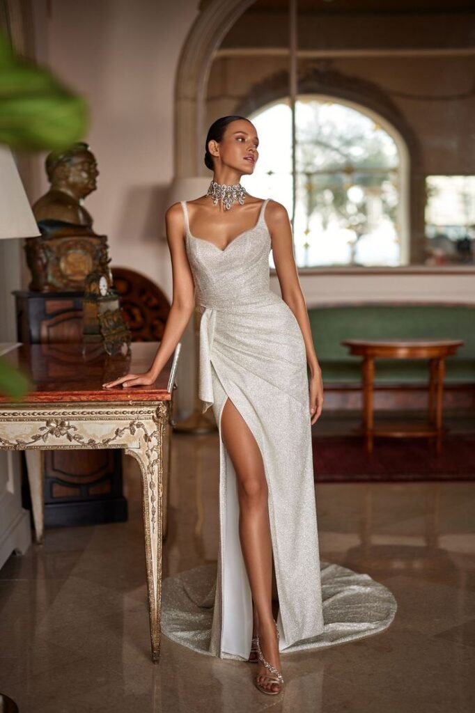 Sparkling Beaded Mermaid Wedding Dress