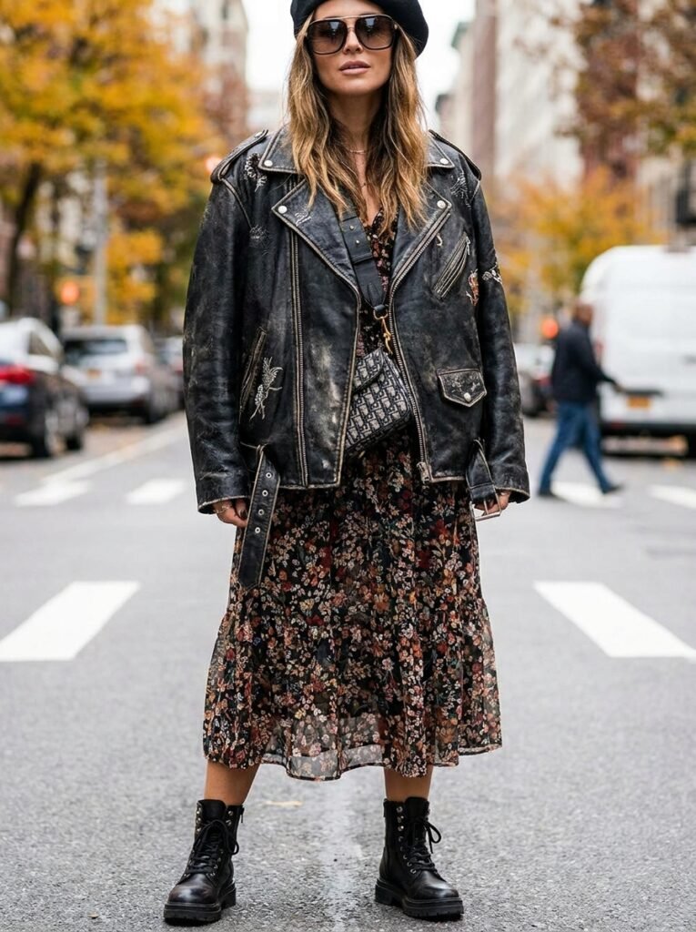 Statement Leather Jacket Fashion Look Stunning Outfit Idea Every Stylish Woman Should Try
