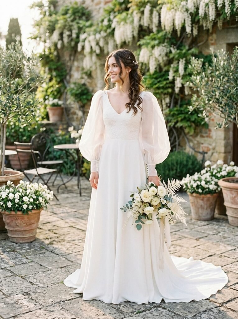 Statement Sleeve Bridal Fashion Gown The Ultimate Bridal Outfit Inspiration Guide Elegant Looks You’ll Want to Save Instantly