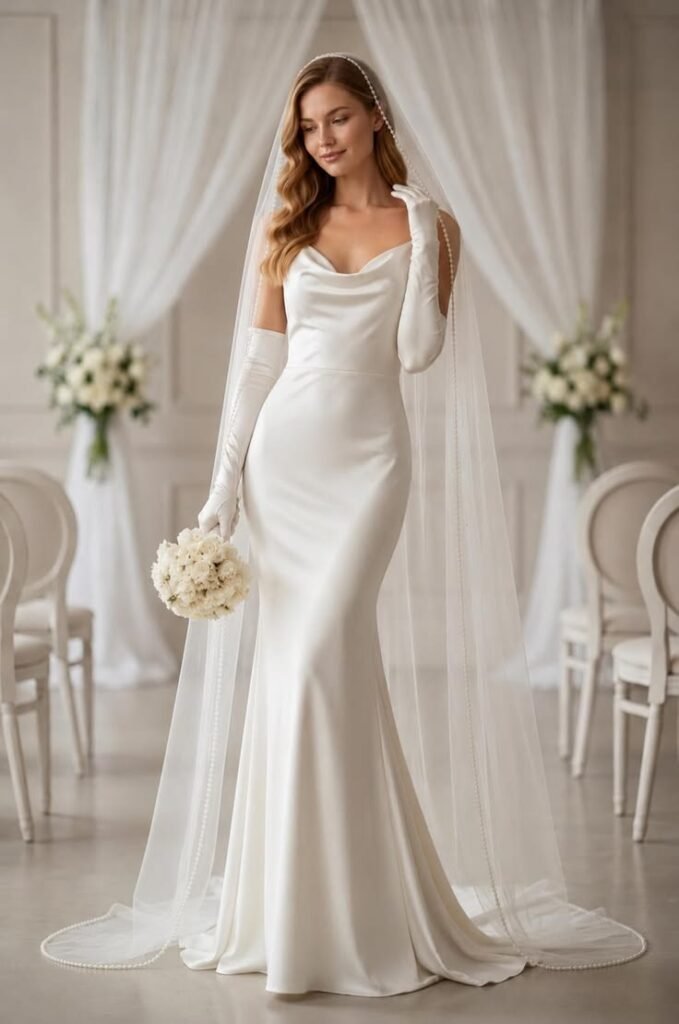 Timeless Satin Elegance Wedding Dress From Classic to Modern Bridal Outfit Ideas Every USA & UK Bride Needs to See