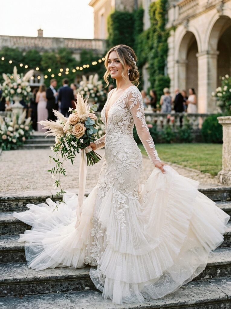 Ultimate Viral Luxe Bridal Statement Gown Viral Bridal Outfit Ideas Gorgeous Wedding Looks That Will Make You Say “Yes!”