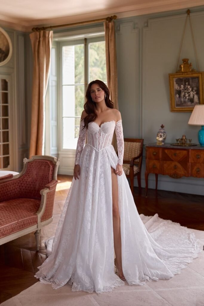 Vintage Inspired Lace Wedding Dress